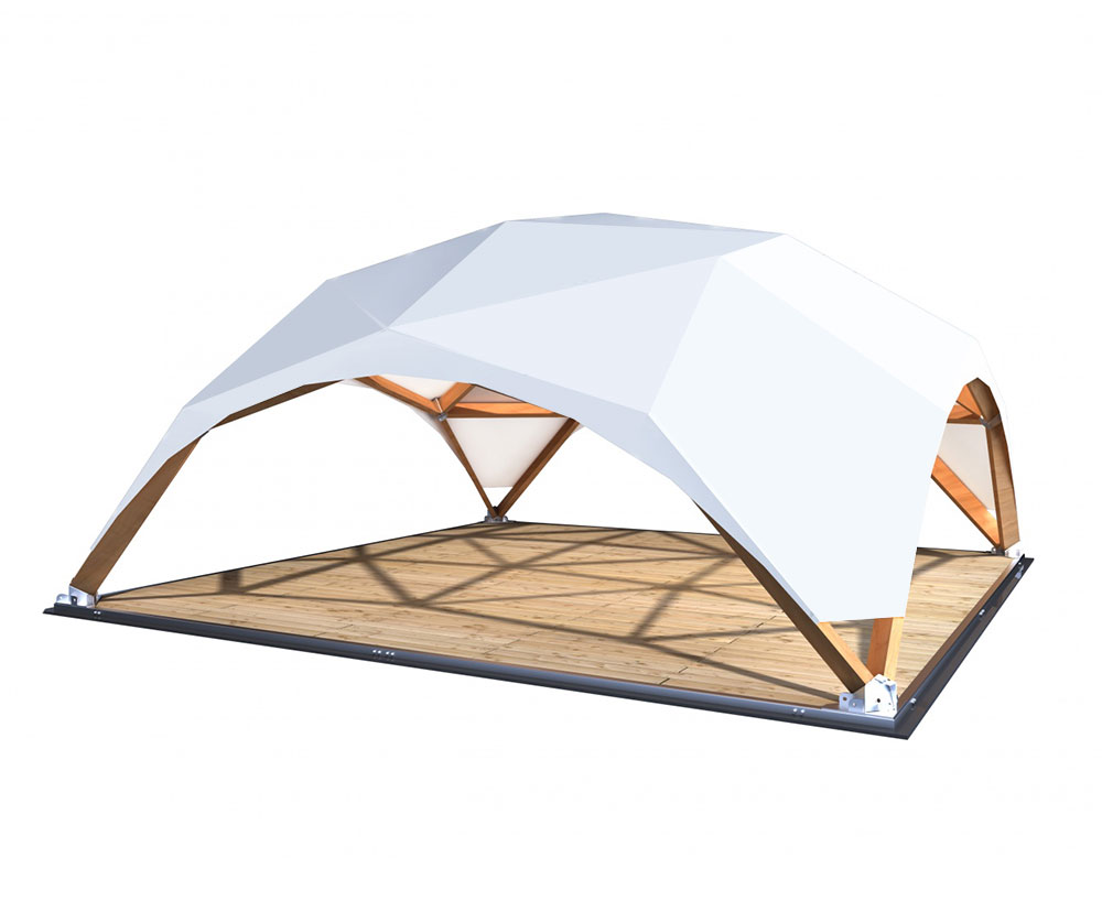 Деревянный шатер WOOD 6x6 м