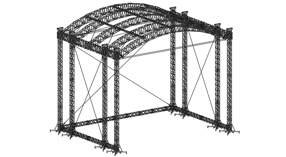 Аренда арочной крыши (граунда) 20х16 м Prolyte