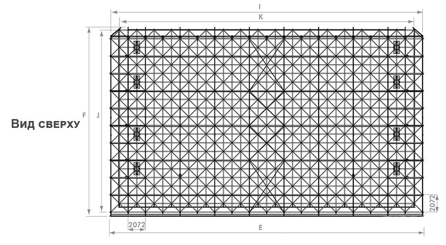 Аренда модульной крыши (граунда) 31х16 м Prolyte